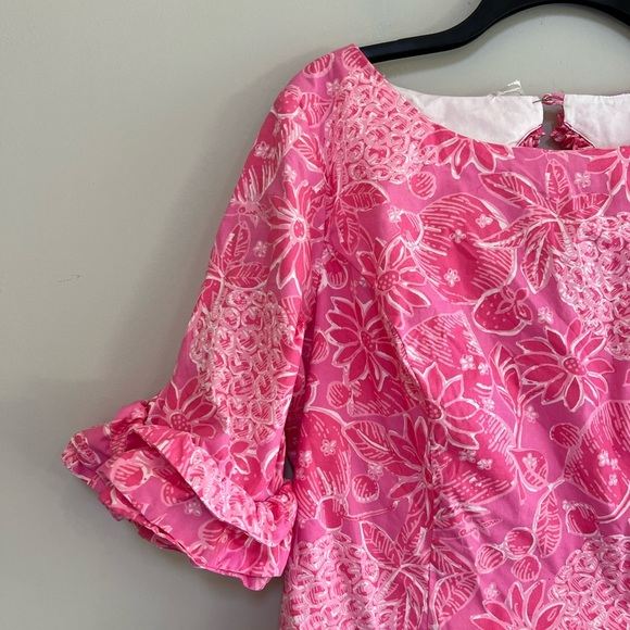 Lilly Pulitzer Fiesta Pineapples and Floral Print Dress in Nina Pina Pink, 10 - Picture 2 of 11